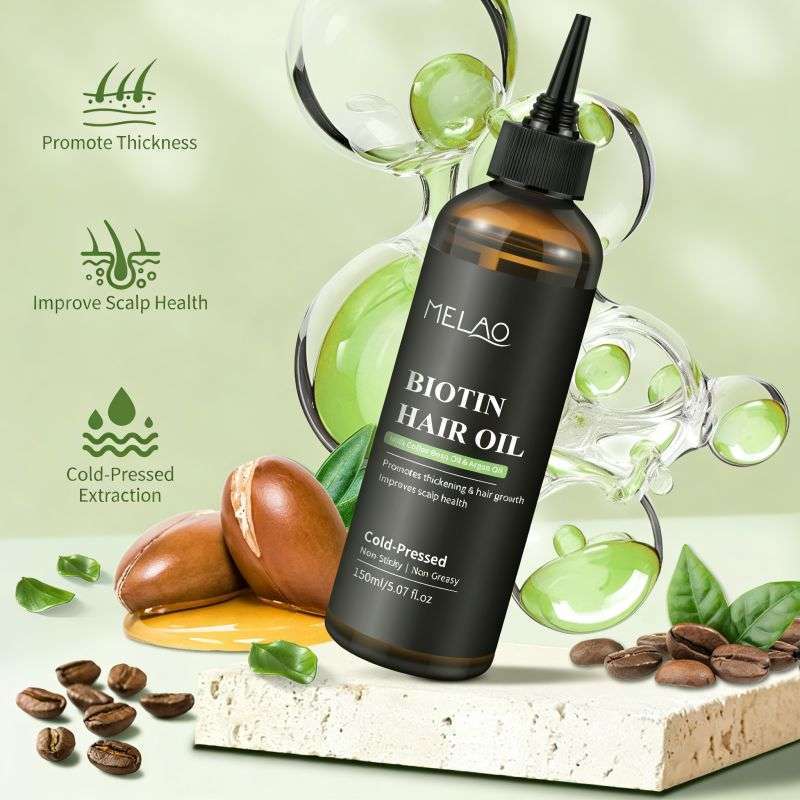 Anti-Frizz Hair Oil with Argan & Coconut for Smooth and Shiny Hair