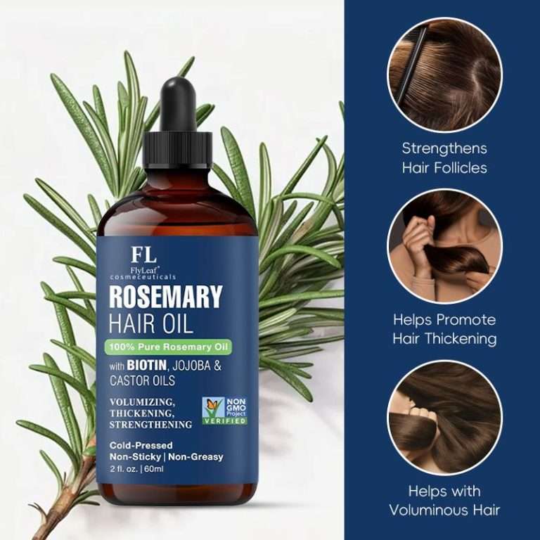 Hair Growth Scalp Oil with Rosemary & Castor for Stronger Roots